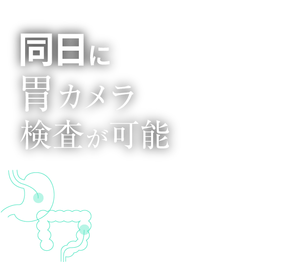 同日に胃カメラ検査が可能